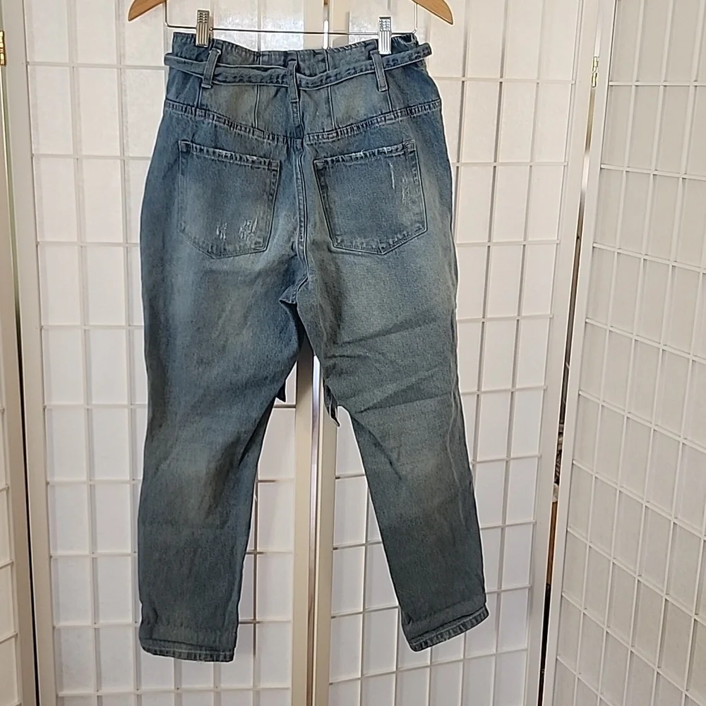Vervet Los Angeles Cropped Hi-Rise Blue Jeans Size 28 x 27 - Picture 4 of 8
